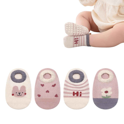 Ahamo Baby Boys' Summer Socks with Anti-Slip Grips