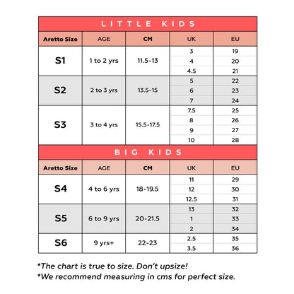 ARETTO Expanding Kids Shoes for Growing Feet – Boys & Girls Footwear, Baby Girl Shoes, Sneakers for Boys, Baby Shoes & Comfortable Shoes for Kids | Age 1–9 Years