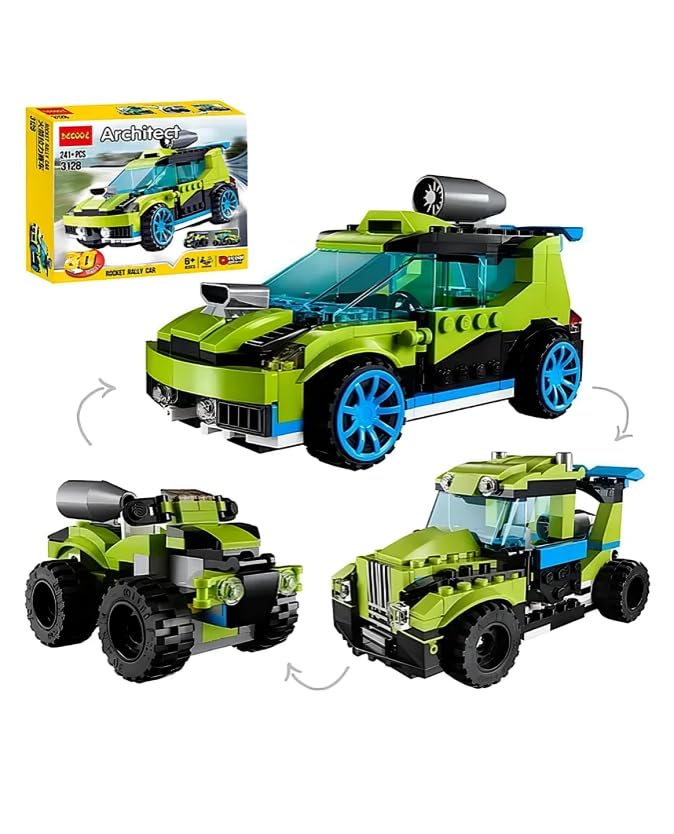 Umadiya® 36-in-1 Magic Building Blocks Set | 256+ Pieces | Creative Construction Toy for Kids | Includes Instruction Manual | Ideal for Boys & Girls Ages 6+ | DIY Brick Robot, Jet, Ship Models