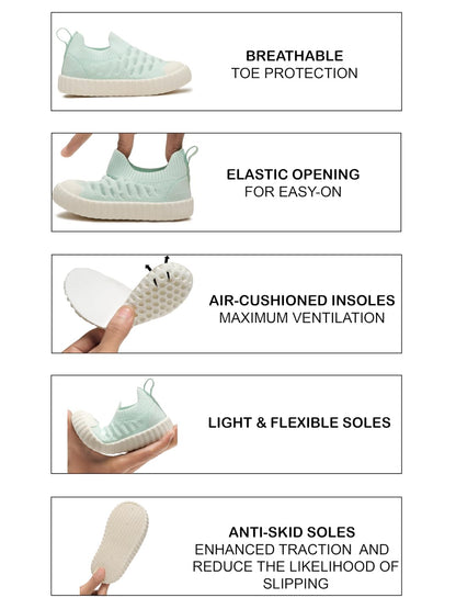 ONYC Cloudy Toddlers's First Step Walking Shoes - Sea Green (Unisex for Boys and Girls)