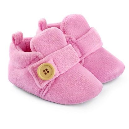 Star Fish Newborn Baby Boys & Girls 3 TO 12 Months Skin Friendly Comfortable & Breathable Cotton Booties (Pink -1212)