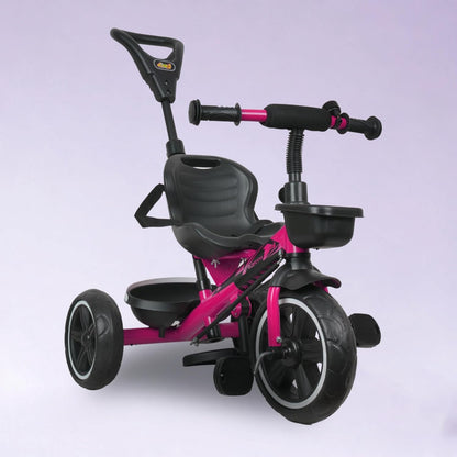 Luusa® TFT Hyper 500 PRO Canopy Plug N Play Tricycle/Baby Tricycle with Parental Control for Age Group 2+ Years Boys/Girls/Carrying Capacity Upto 30-KGS Proudly Made in India (ICE-Blue)