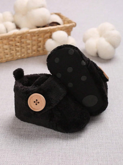 Star Fish Newborn Baby Boys & Girls 3 TO 12 Months Skin Friendly Comfortable & Breathable Cotton Booties (Pink -1212)