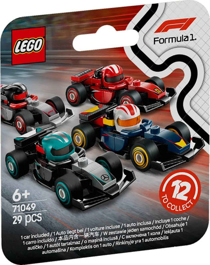 LEGO F1 Collectible Race Cars Vehicle Kit 71049 Building Blocks Toys for 6+ Gift for Boys and Girls
