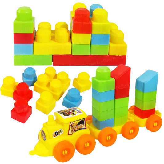FunBlast DIY Plastic Building Blocks for Kids Building Blocks Toy for Kids Puzzle Games for Kid, Toys for Children Educational & Learning Toy for Kid, Girls & Boys - (250+ Blocks with 38 Wheels)