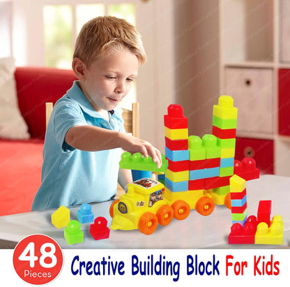 FunBlast DIY Plastic Building Blocks for Kids Building Blocks Toy for Kids Puzzle Games for Kid, Toys for Children Educational & Learning Toy for Kid, Girls & Boys - (250+ Blocks with 38 Wheels)