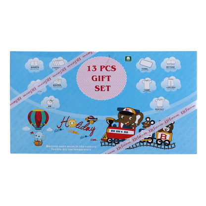 EIO Unisex Kids Cotton Solid Clothing Gift Set -13 Pieces