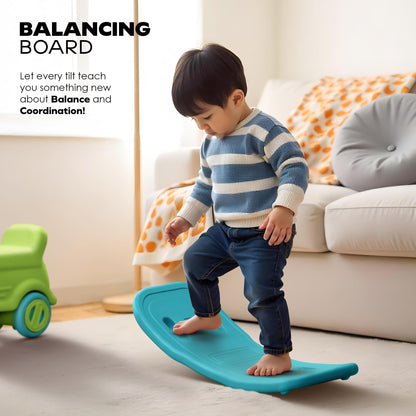 Happy Bear 3-in-1 Rock and Roll Ride-On | Push Car for 1 – 5 Years | Rocking Horse for Toddlers | Balance Board | Safe, Sturdy & Fun Indoor Toy - Yellow