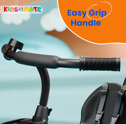 Kidsmate Xplorer 3-in-1 Tricycle for Kids | Durable Plug & Play Baby Trike with EVA Wheels, Safety Rail & Push Handle for Parents | Safe & Comfortable Ride for Toddlers 12-48 Months