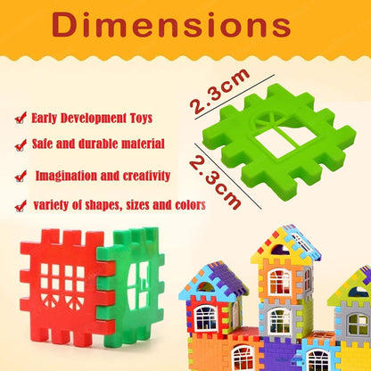 FunBlast DIY Plastic Building Blocks for Kids Building Blocks Toy for Kids Puzzle Games for Kid, Toys for Children Educational & Learning Toy for Kid, Girls & Boys - (250+ Blocks with 38 Wheels)