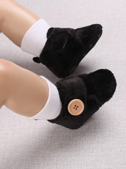 Star Fish Newborn Baby Boys & Girls 3 TO 12 Months Skin Friendly Comfortable & Breathable Cotton Booties (Pink -1212)