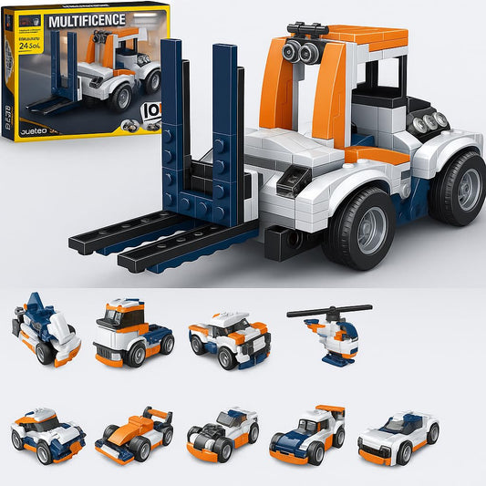 Umadiya® 36-in-1 Magic Building Blocks Set | 256+ Pieces | Creative Construction Toy for Kids | Includes Instruction Manual | Ideal for Boys & Girls Ages 6+ | DIY Brick Robot, Jet, Ship Models