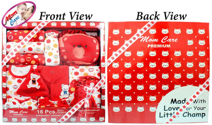 MOM CARE Newborn Baby Gift Set Has All Newborn Baby Essential Clothes in Baby Gift Set for or Girls Unisex 11 pcs Yellow