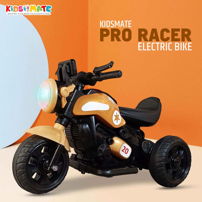 Kidsmate Urban Cruiser Electric Ride-On Bike for Kids | Stylish Chopper Design with LED Lights, Music & USB Bluetooth | 6V Battery-Powered Kids Motor Bike for Boys & Girls 1-5 Yrs - Red