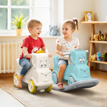 Happy Bear 3-in-1 Rock and Roll Ride-On | Push Car for 1 – 5 Years | Rocking Horse for Toddlers | Balance Board | Safe, Sturdy & Fun Indoor Toy - Yellow
