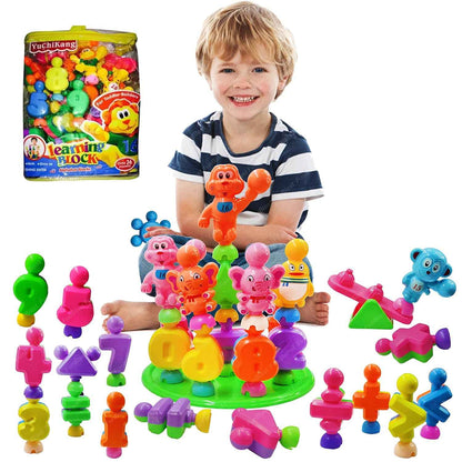 FunBlast DIY Plastic Building Blocks for Kids Building Blocks Toy for Kids Puzzle Games for Kid, Toys for Children Educational & Learning Toy for Kid, Girls & Boys - (250+ Blocks with 38 Wheels)