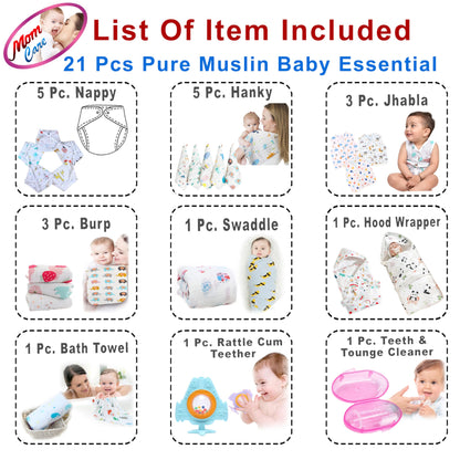 MOM CARE Newborn Baby Gift Set Has All Newborn Baby Essential Clothes in Baby Gift Set for or Girls Unisex 11 pcs Yellow
