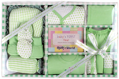 MOM CARE Newborn Baby Gift Set Has All Newborn Baby Essential Clothes in Baby Gift Set for or Girls Unisex 11 pcs Yellow
