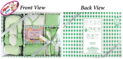MOM CARE Newborn Baby Gift Set Has All Newborn Baby Essential Clothes in Baby Gift Set for or Girls Unisex 11 pcs Yellow