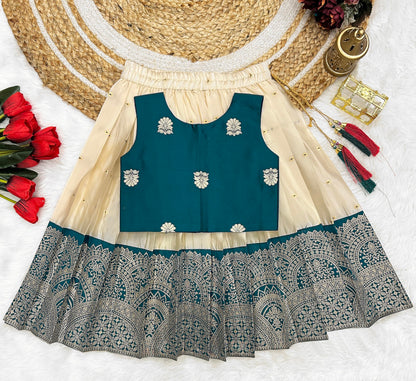 FELIZ THE DESIGNER STUDIO Girls Readymade Lehenga Choli Set