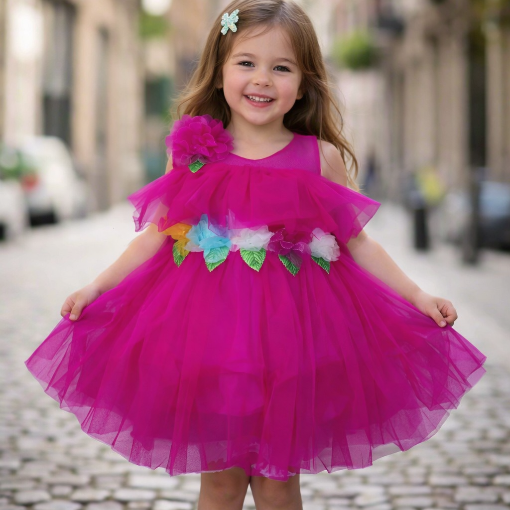 Charming Floral Yellow Tutu Dress for Kids - Perfect Floral Yellow Tutu Dress