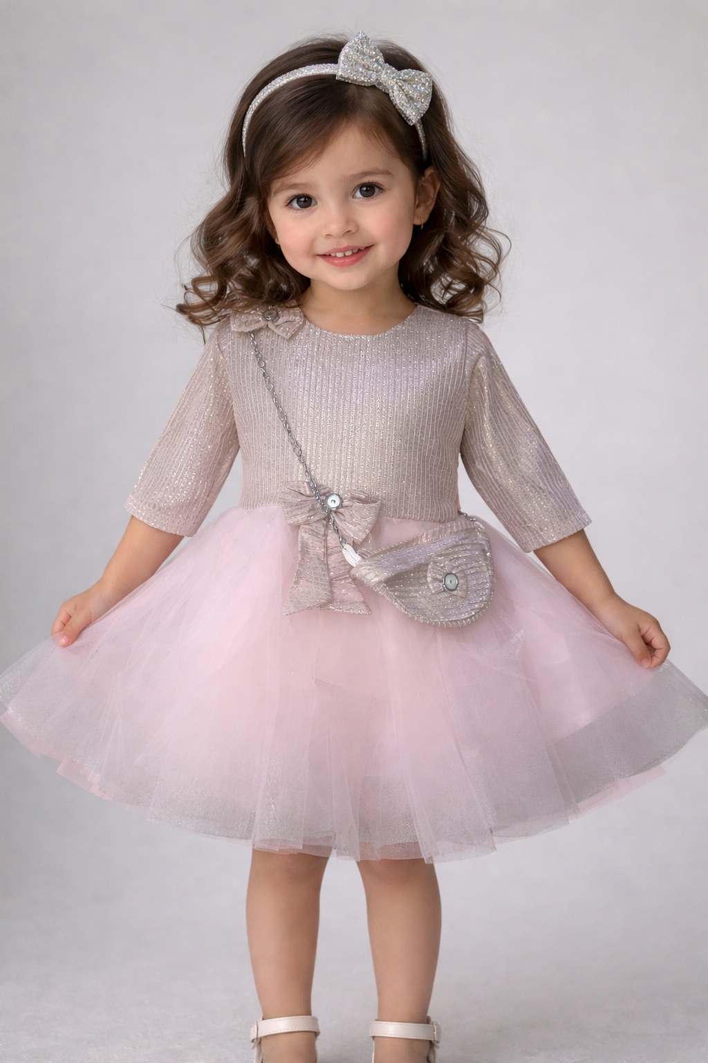 Charming Floral Dress with Purse - Perfect Coordinating Set