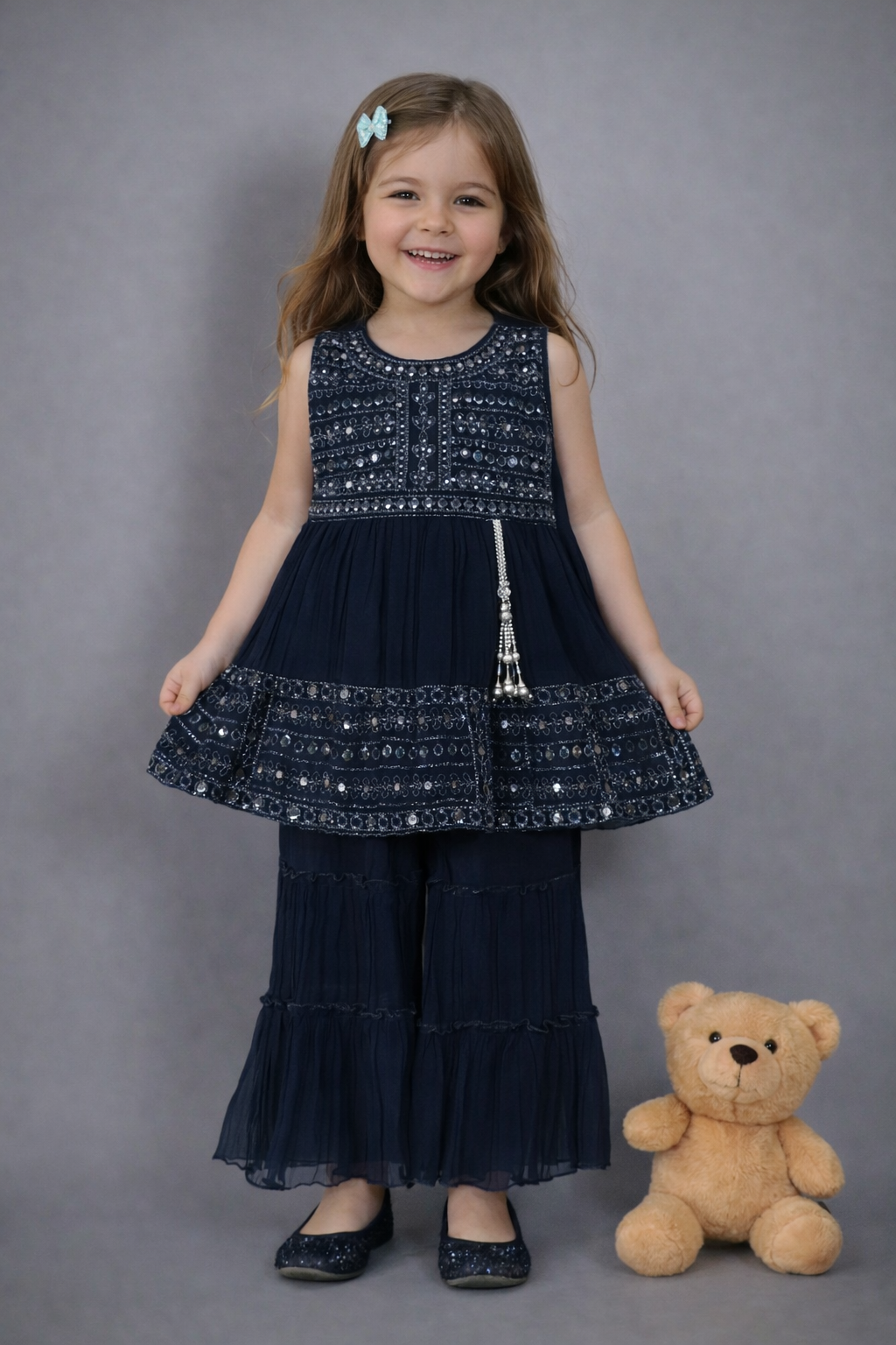 Elegant Traditional Sarara Dress for Girls - Stylish and Timeless