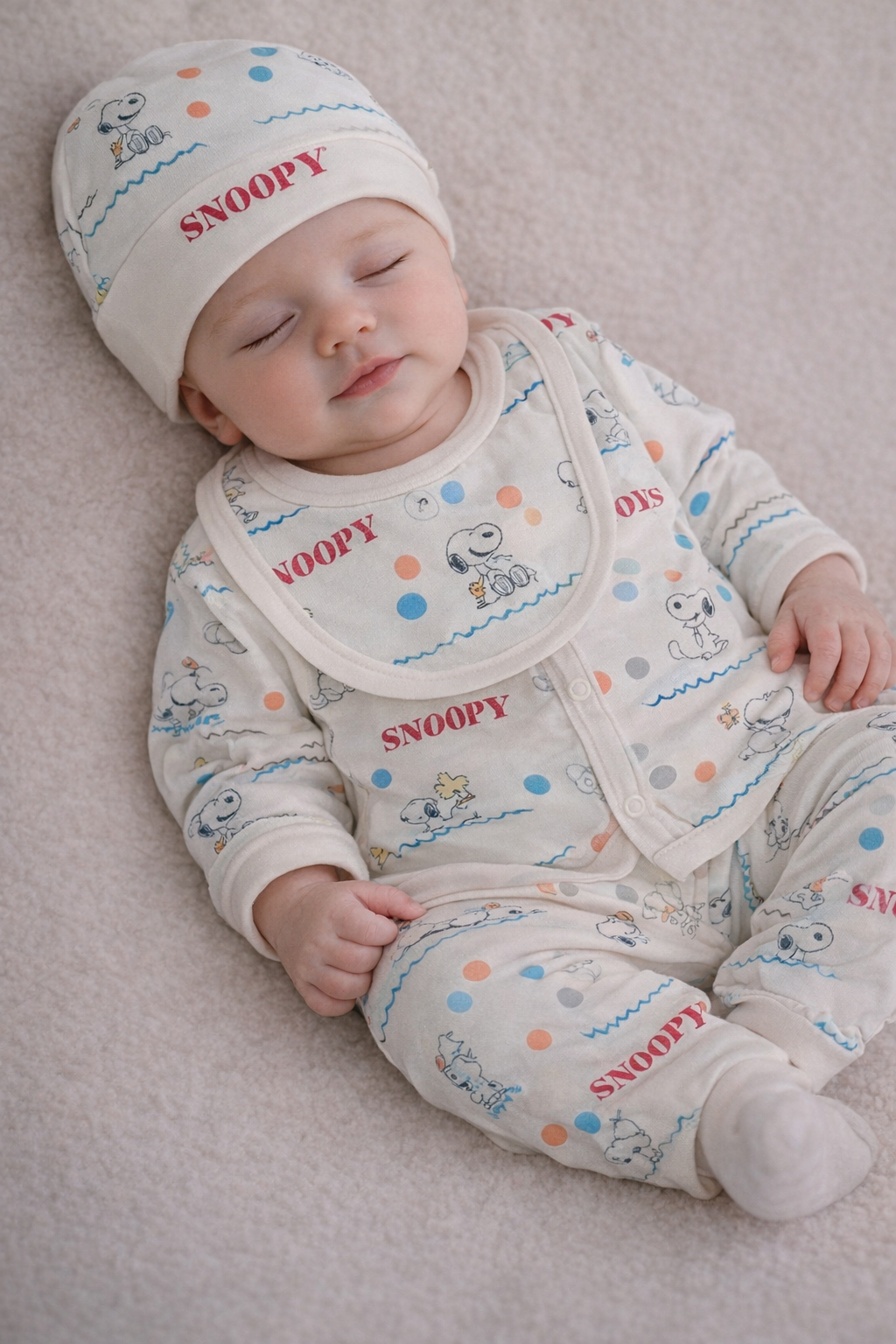 Adorable New Born Baby Clothing Set with Multicolor Patterns