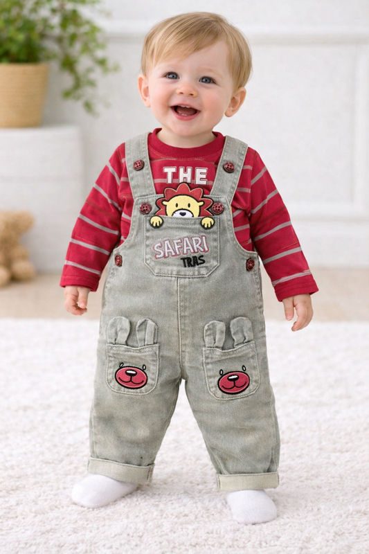 Adorable Kids Safari Dungaree