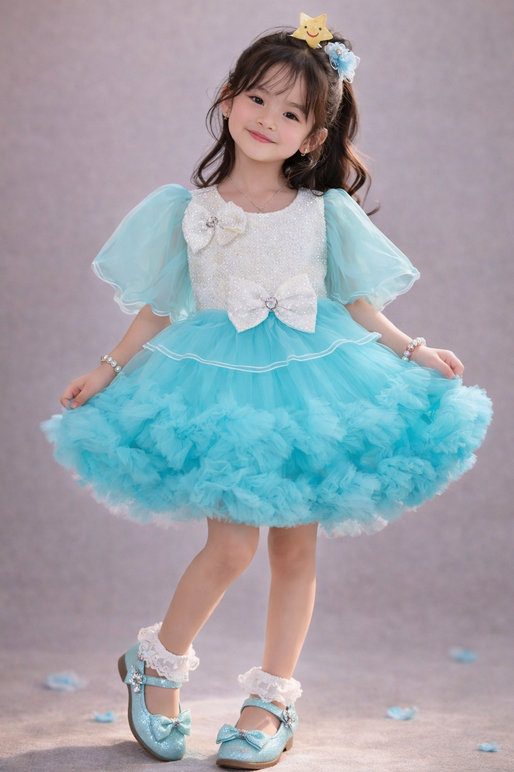 Charming Full Sleeve Frock for Girls - Stylish and Elegant Dresses