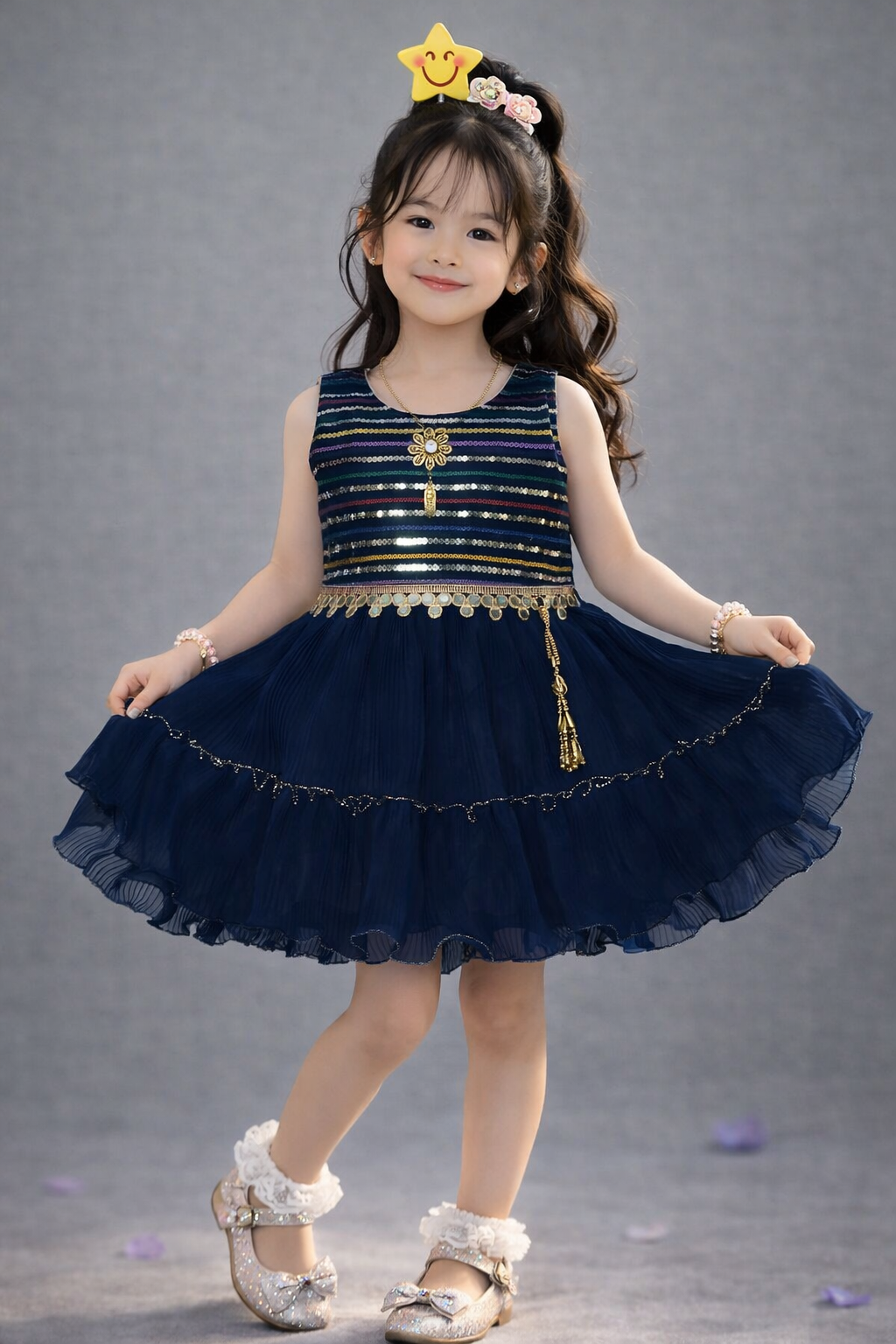 Charming Sleeveless Girls Frock for Stylish Girls