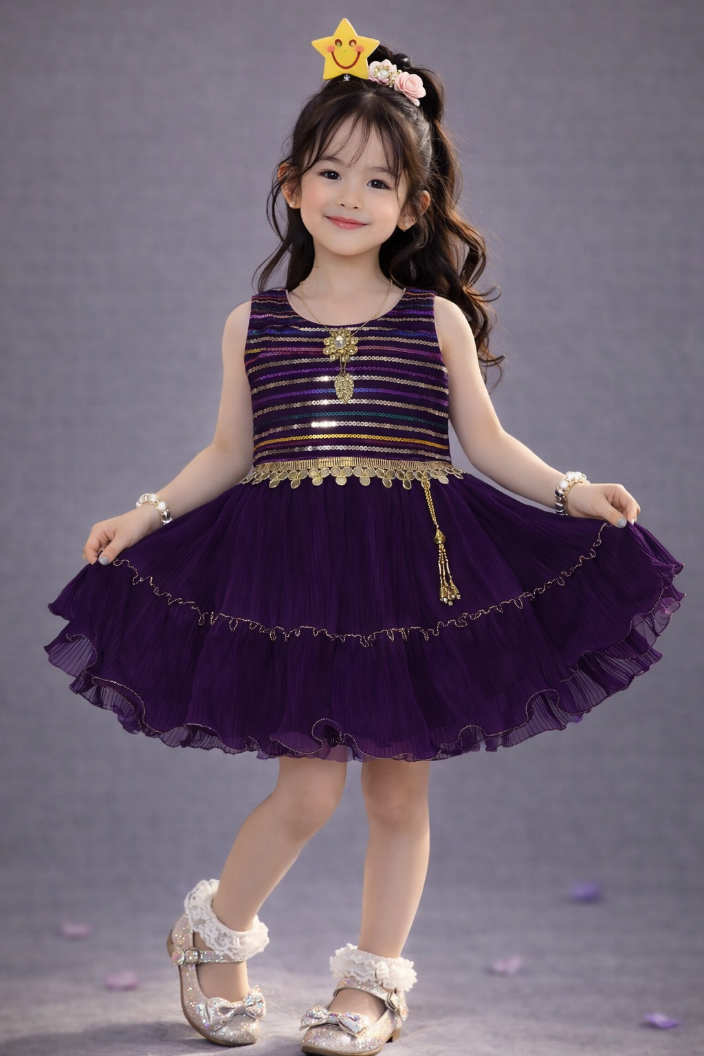 Charming Sleeveless Girls Frock for Stylish Girls