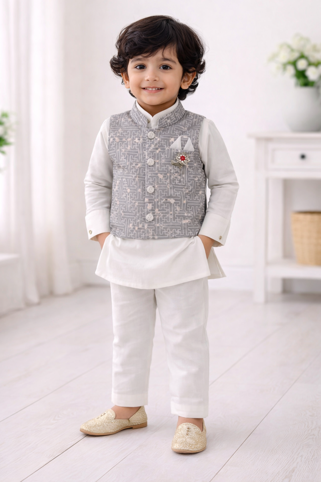 Charming Ethnic Wear For Kids - Kurta Pajama and Waist Coat for Every Occasion