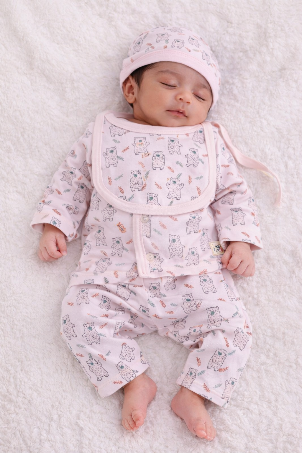 Adorable Owl Print Clothing Set for New Born