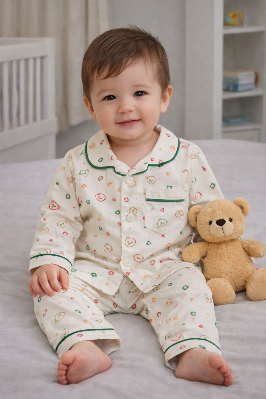 Adorable Baby night wear top and pajama set