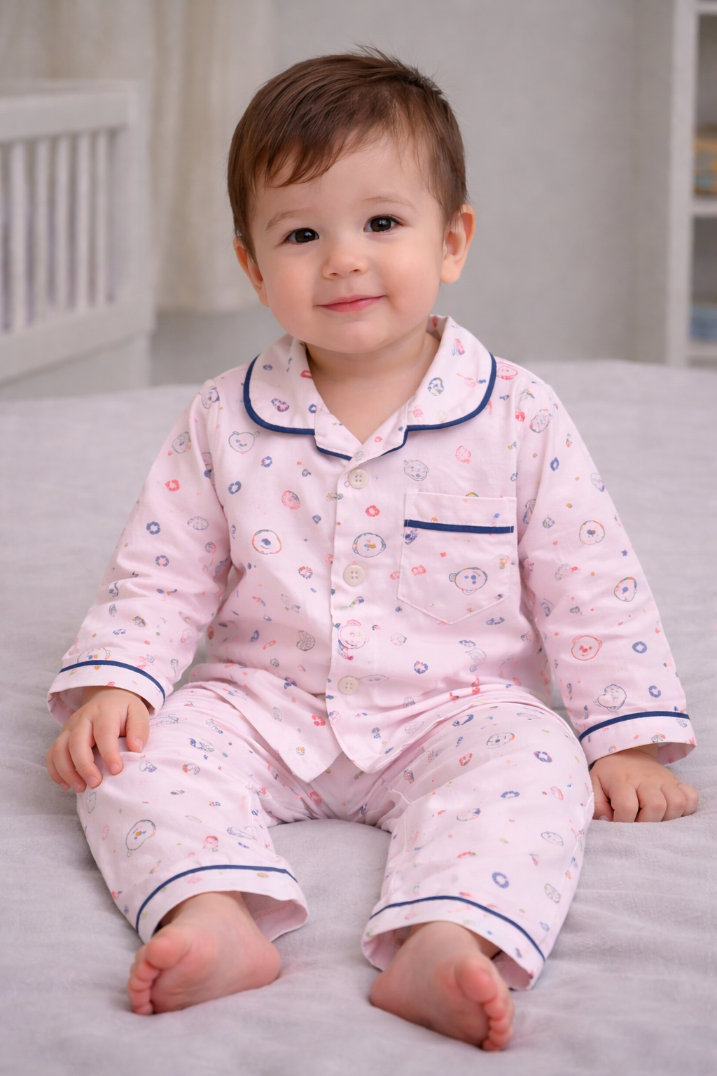 Adorable Baby night wear top and pajama set