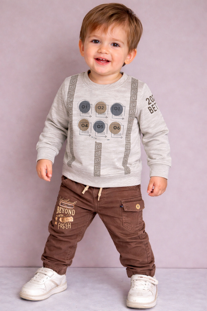 Boys Tshirt and Pant Set for Comfortable Casual Wear