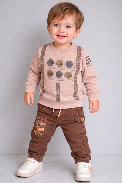 Boys Tshirt and Pant Set for Comfortable Casual Wear