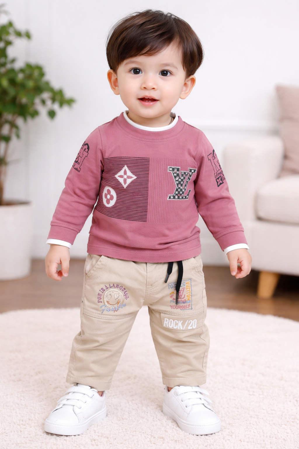 Charming Children's Outfit, full sleeve tshirt and jeans set