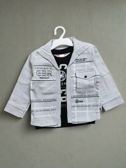 Trendy Kids' 3-Piece Outfit Set - Jacket, T-Shirt, and Pants, Perfect for birthday, wedding - Bumblehugs
