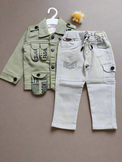 Trendy Kids' 3-Piece Outfit Set - Jacket, T-Shirt, and Pants, Perfect for birthday, wedding - Bumblehugs