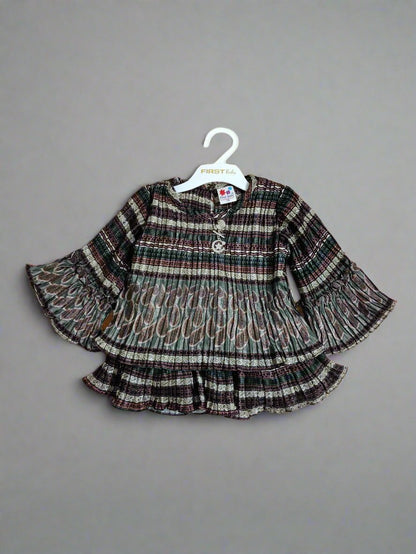 Charming Multicolored top and jeans set for girls, Perfect for birthday, wedding - Bumblehugs