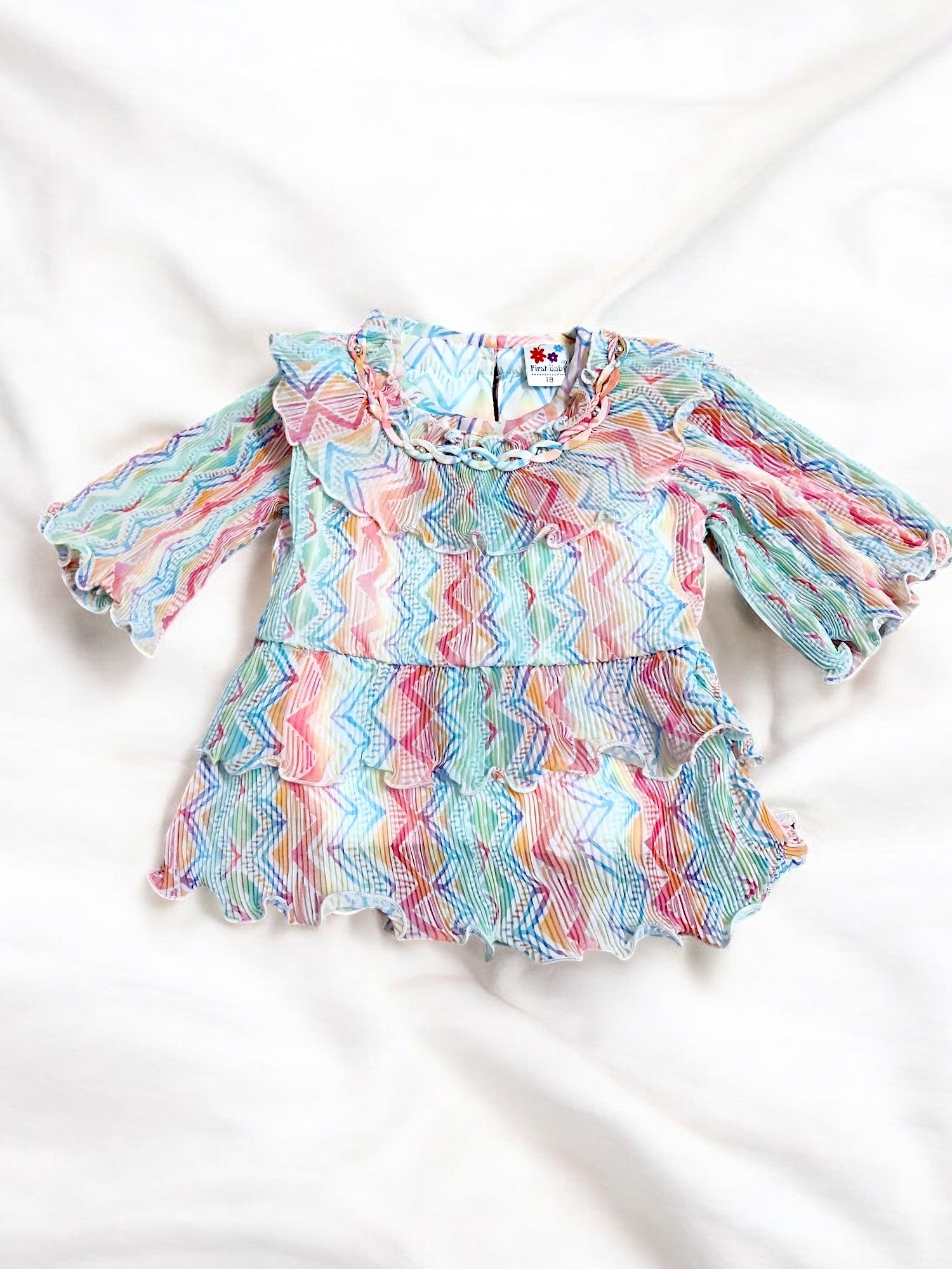Multicolored Children's Clothing Set with top and jeans, Perfect for birthday, wedding - Bumblehugs