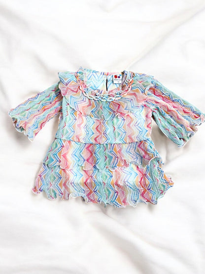 Multicolored Children's Clothing Set with top and jeans, Perfect for birthday, wedding - Bumblehugs