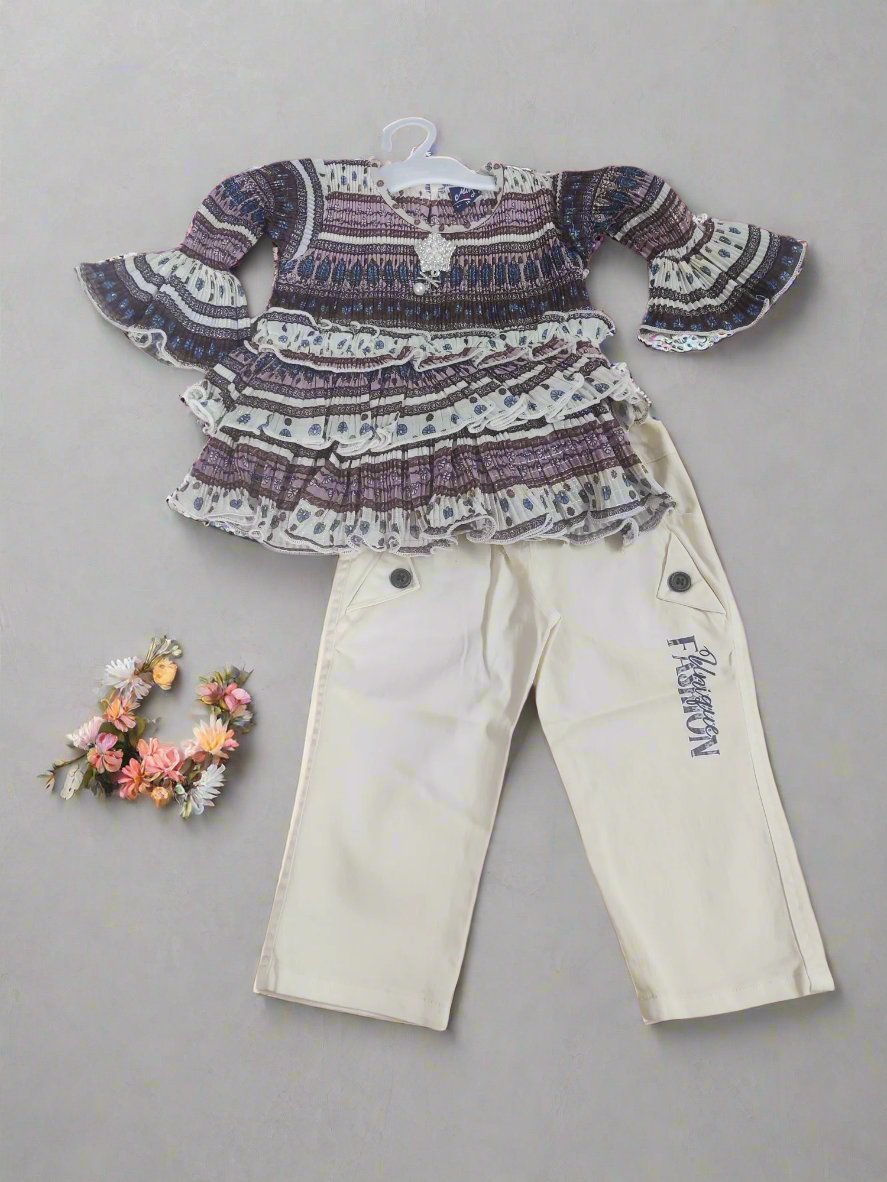 Adorable girl's jeans and top set for every occasion - Bumblehugs