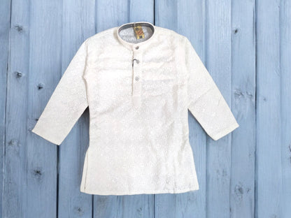 Elegant White Kurta Pajama Set for Festive Occasions - Bumblehugs