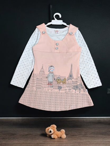 Charming girl's classic top and pajama set - Bumblehugs