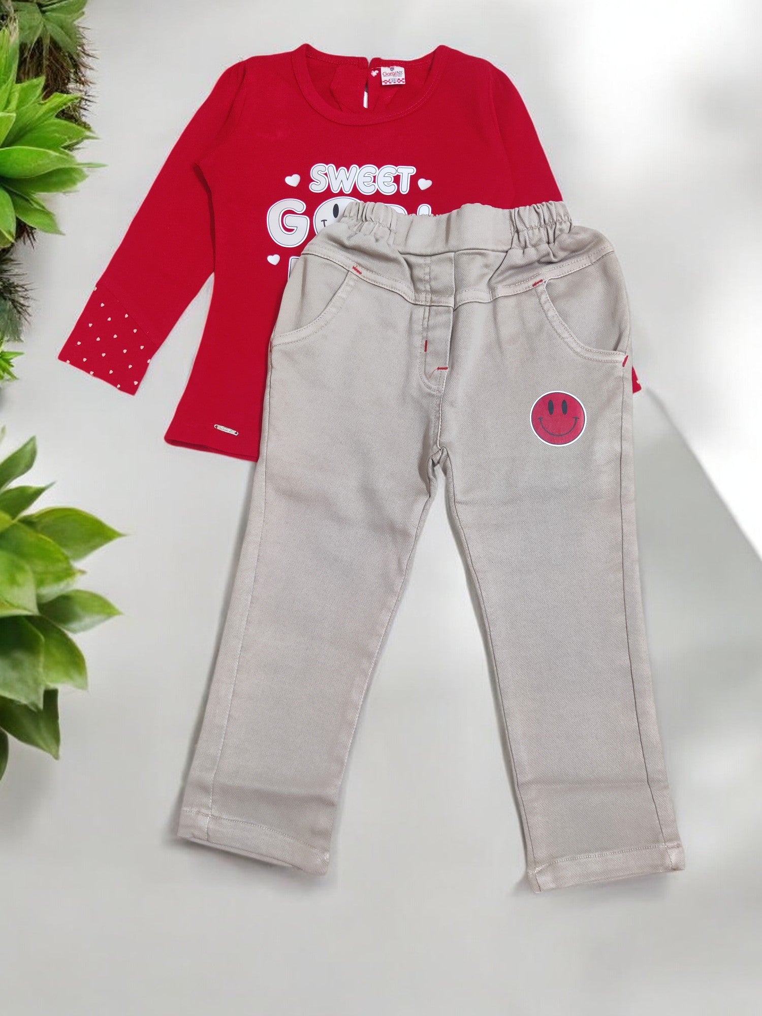 Adorable 'Sweet Girl Friends' kid's top and pajama set - Bumblehugs