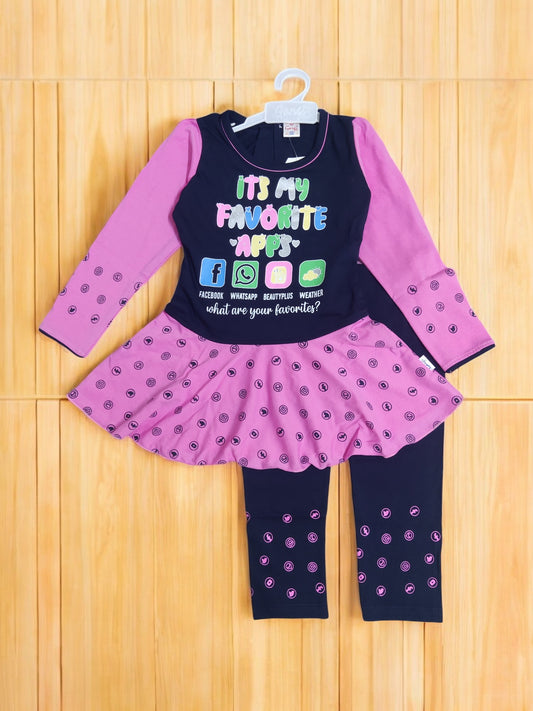 Trendy Kids' Clothing Top frock and pajama set - Bumblehugs