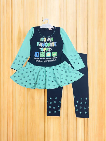 Trendy Kids' Clothing Top frock and pajama set - Bumblehugs